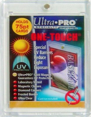 【美】Ultra Pro 磁扣式 抗《75PT》#81910吸鐵卡夾（贈外層自黏袋）適用 球衣卡 NBA MLB 展示
