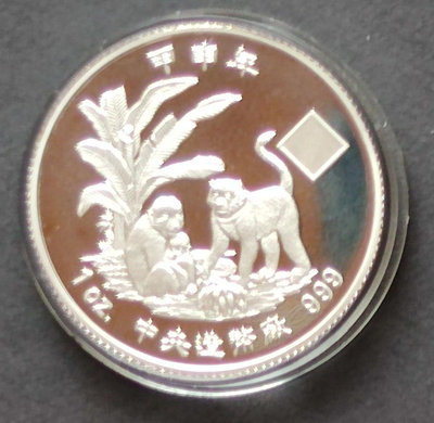 2004年甲申猴年精鑄生肖套幣 吐魯瓦發行 重1盎司 品相如圖