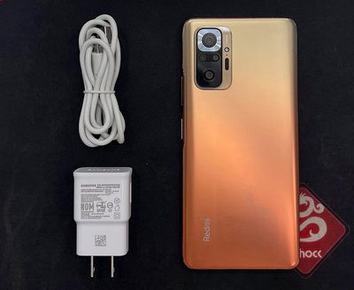 二手精品 紅米note10pro 億級畫素4G手機 6/128GB 金色 機美9.5成新 無盒裝有附正廠充電組保貼透明殼