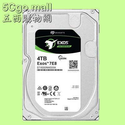 5Cgo【權宇】Seagate希捷ST4000NM000A/DM004 4TB 4T 7.2K企業級硬碟SATA3 含稅