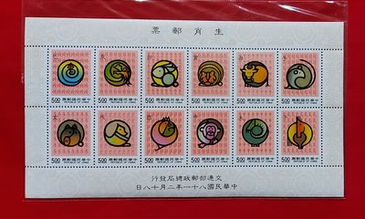 【有一套郵便局】特302 生肖郵票小全張81年(35)