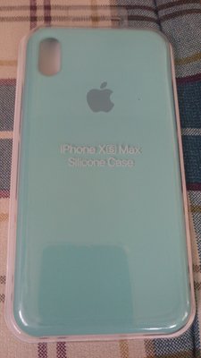 Apple iphone XS Max 原廠版保護套✩特殊色版冰海藍色