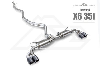 【YGAUTO】FI BMW X6 35i (F16) N55 2015+ 中尾段閥門排氣管 全新升級 底盤
