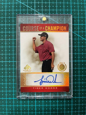 Tiger Woods 老虎伍茲 - Upper Deck SP Game Used Golf 簽名卡 Course of Champion 冠軍 高爾夫傳奇