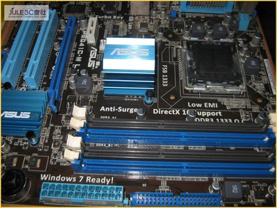 JULE 3C會社-華碩ASUS P5G41C-M LX G41/45奈米/DDR2+3/內顯/送CPU/775 主機板