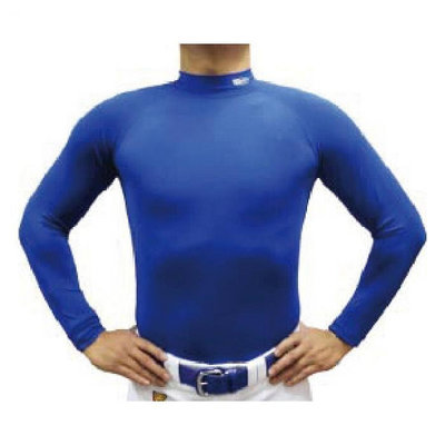 棒球帝國- BRETT 運動長袖緊身衣 T-909/03 寶藍色