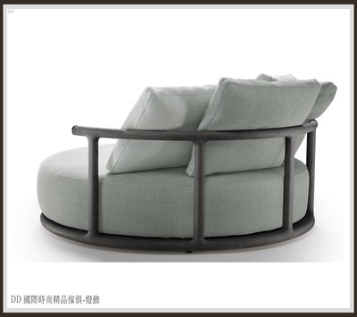 DD 國際時尚精品傢俱-燈飾FLEXFORMFICARO  Curved sofa (復刻版)訂製單人圓布沙發