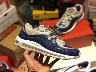 【聰哥運動館】耐克男鞋 Nike Air Max 98 男鞋聯名藍全掌氣墊跑