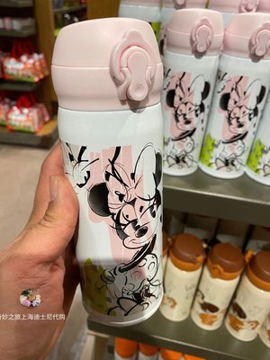 【熱賣精選】 上海迪士尼國內代購米妮花栗鼠不銹鋼保溫杯子水壺新款