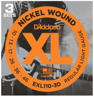 DʼAddario EXL110-3D 一組3套 電吉他弦（10-46）