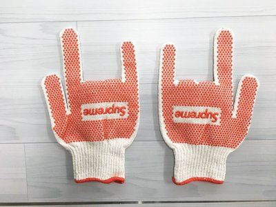 【HOMIEZ】全新正品 2018 SS Supreme x Grip Work Gloves 工作手套 防滑 手套