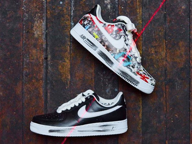 NIKE AIR FORCE 1 PARA?NOISE 黑白花PEACEMINUSONE GD AQ3692-001