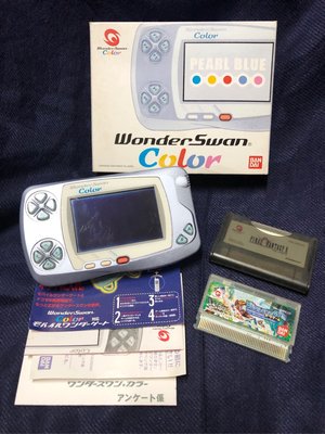 萬代 BANDAI WonderSwan Color 掌上型遊戲機、日製遊戲*2