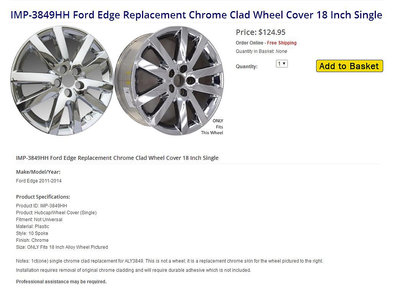 銳界改裝輪轂蓋18寸 萊譜特 電鍍輪蓋 Ford Edge 胎鈴蓋帽----請詢價