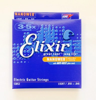 立昇樂器 Elixir 12052 (10-46) 薄膜 NANOWEB 電吉他弦 吉他弦