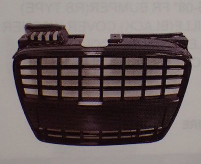 泰山美研社7862 AUDI 奧迪 A4 S4 05-08年 S8版 亮黑色 水箱罩 水箱護罩