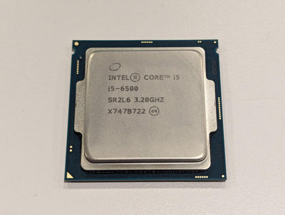 Intel Core i5-6500 CPU 處理器，LGA1151腳位，4C4T，整體8成新，已經無原廠保固，一元起標無底價，標多少賣多少