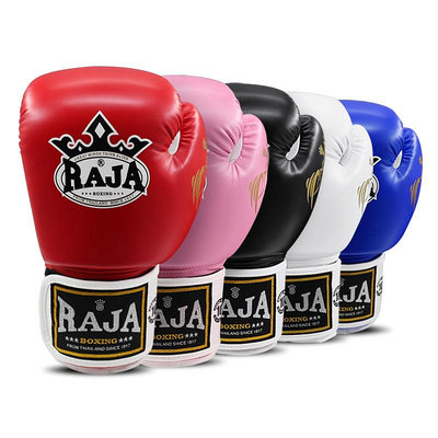 泰國Raja拳擊手套成人男女格斗散打搏擊比賽訓練沙袋兒童泰拳拳套