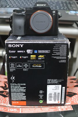 盒裝 SONY α 7/A7S/A7R 35MM 全片幅 單眼相機 含18-105MM F4 G鏡