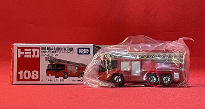 C-5 櫃 ： TOMICA 108 日野 雲梯消防車 HINO AERIAL LADDER FIRE TRUCK