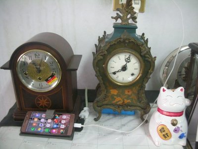 二手中古精品 德式HEMEL 機械骨董鐘 陀飛輪座鐘  機械鬧鐘 或是石英擺鐘均有 日本meiji報時座鐘