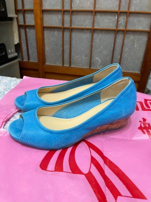 「 二手鞋 」 COLE HAAN 女版休閒鞋 6號（藍）鐵4-3