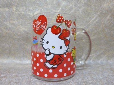 土城三隻米蟲 Hello Kitty 凱蒂貓 多功能玻璃杯 馬克杯 水杯