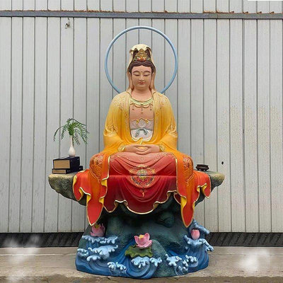 熱銷 普濟寺毗盧觀音菩薩佛像觀自在南海觀音樹脂銅雕木雕純現貨 可開票發
