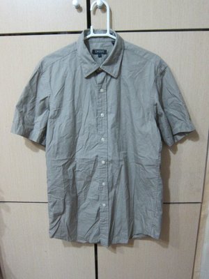 衣市藍~DKNY 短袖襯衫 (S~深卡其色~) (220720)