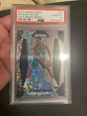 Jayson Tatum prizm fastbreak rc psa10