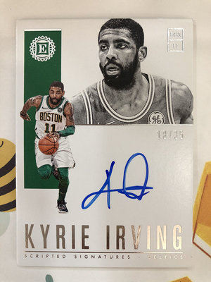 2018-19 NBA Panini Encased Kyrie Irving 親筆簽名卡 限量35張