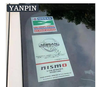 Nissan尼桑汽車靜電貼紙擋風玻璃裝飾貼 Tiida Livna X Trail Nismo Teana Sylphy