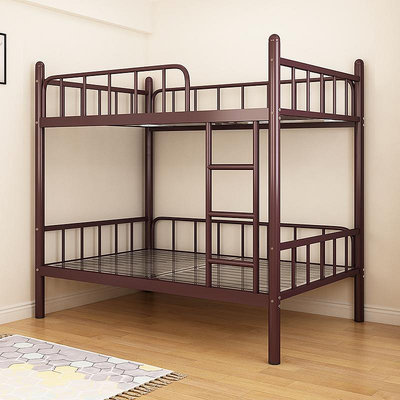 304加厚不銹鋼雙層床上下鋪鐵架床學生宿舍員工簡約雙人床1.5米床