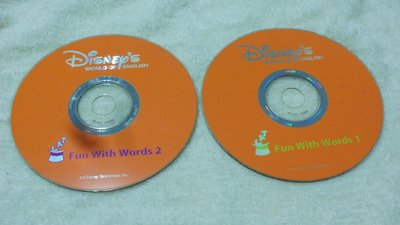 【彩虹小館】兒童CD~FUN WITH WORDS(CD1+2)寰宇迪士尼美語DISNEYS