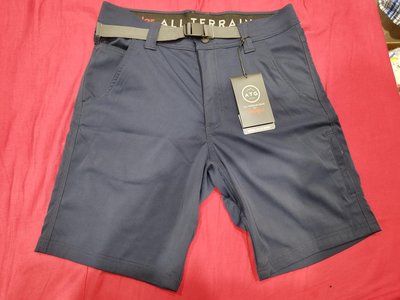 全新正品 Wrangler 6 Pocket Belted 機能短褲 運動短褲 登山短褲 30 登山戶外 彈性布料 深藍