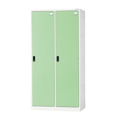 【DS14-2】二人用置物櫃(全鋼製)(綠色) HDF-2502B