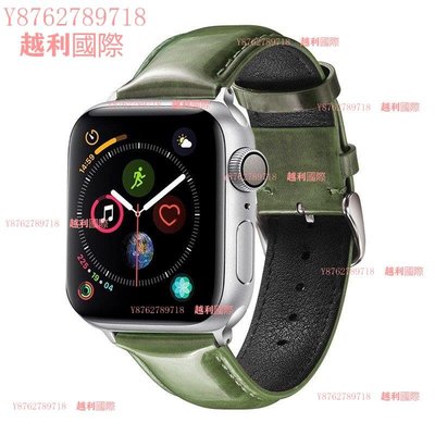 適用iwatch真皮表帶apple watch 5代蘋果手表表帶男女越利國際