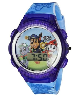 預購 美國帶回 Paw Patrol 汪汪隊立大功 狗狗巡邏隊 兒童造型藍色手錶 學習手錶 電子錶 生日禮