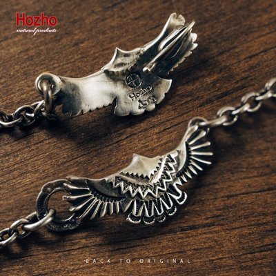 現貨 {BTO} 【HOZHO】日本製60cm 老品的氛圍職人手做925老鷹銀鉤項鍊