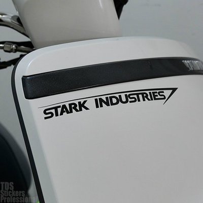 _-鋼鐵俠 Stark lndustries 斯塔克工業 摩托車反光貼