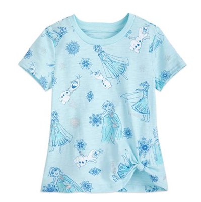 【美麗小舖】Disney 美國迪士尼正版 XS/S 冰雪奇緣 童裝 T恤 短袖 短T-Shirt 圓領上衣~D4562B