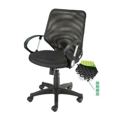 【在地人傢俱】19 達達購-黑色隔熱網座辦公椅/電腦椅 KDY SC-1275