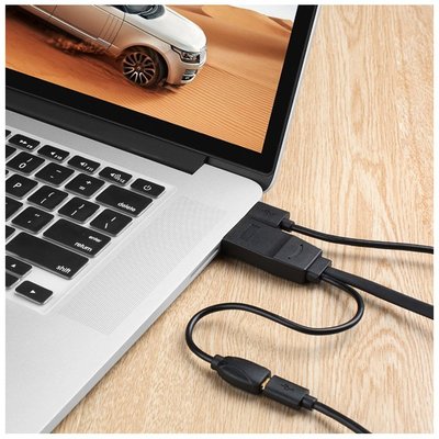 HDMI轉VGA+Micro USB供電延長線 一體機 機頂盒連接投影~新北五金線材專賣店