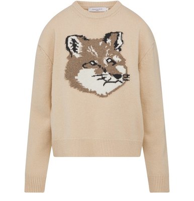 vina正品代購2022秋冬當季MAISON KITSUNE Big Fox head sweater，可愛的大狐狸毛衣