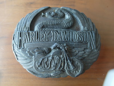 美國HARLEY -DAVIDSON 哈雷機車1991年製原廠皮帶頭