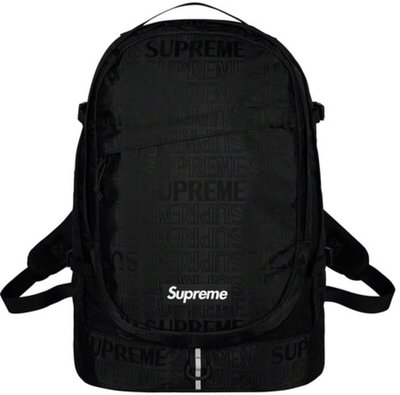 【IMPRESSION】Supreme 19ss Backpack 46th 黑色 隱形印刷 登山 運動 後背包 現貨