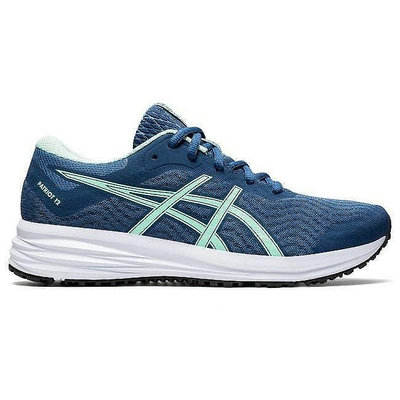 ASICS PATRIOT 12 女藍慢跑鞋 入門款 KAORACER 1012A705-400