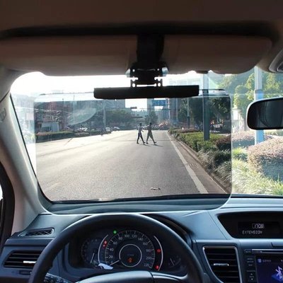 車載遮陽板防眩鏡SUV防炫目鏡創意多功能大視野商務車司機護目鏡特價