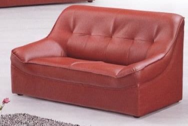 最信用的網拍~高上{全新}台灣製造雙人皮沙發椅/2人沙發/套房用沙發椅~~黑及酒紅色