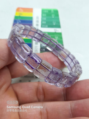 柒零陸晶品//天然紫黃水晶手串.手排(A854)重量約:25g